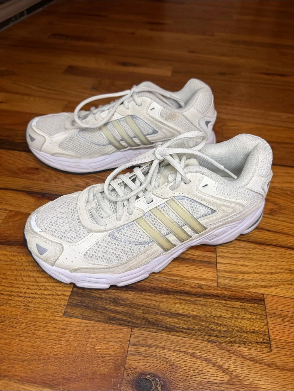 adidas Originals Cream White Athletic Sneakers